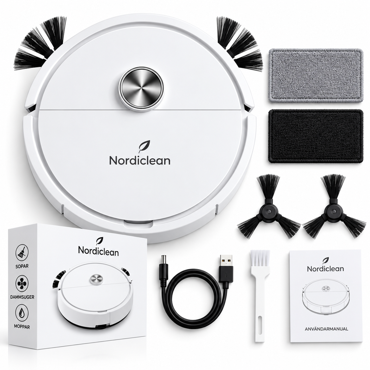 SweepBot™ Mini – Dammsugare & Mopp